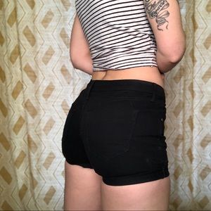 Mossimo Mis-Rise Black Shorts